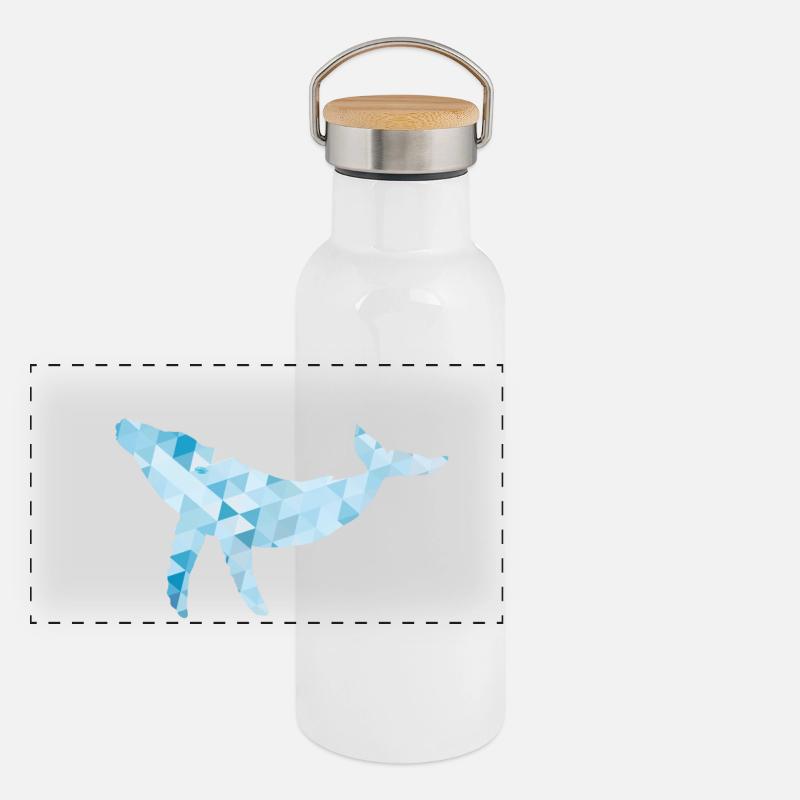 Panorama Thermosflasche mit Bambusdeckel