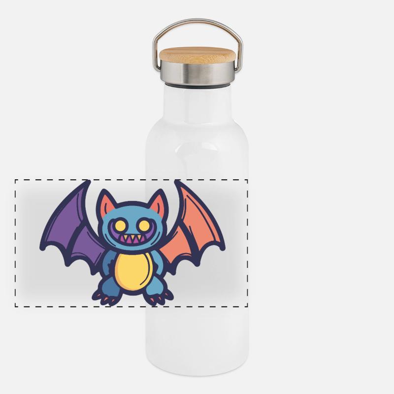 Bat Panoramic Thermal Bottle with Bamboo Lid