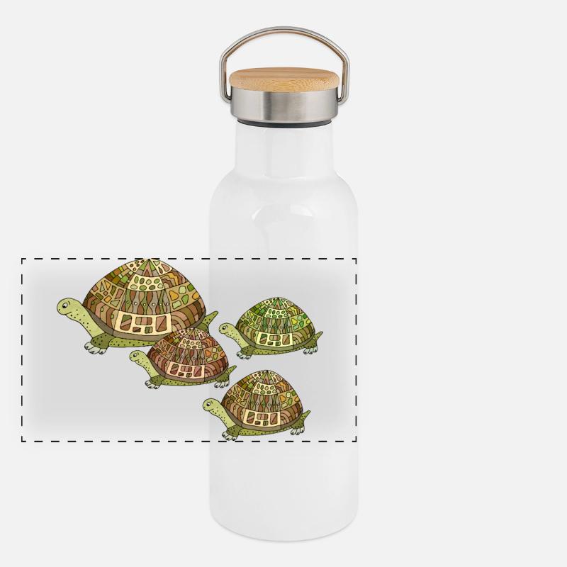 turtles Panoramic Thermal Bottle with Bamboo Lid