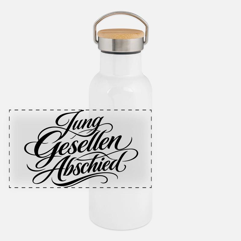 Bachelor party Jga Panoramic Thermal Bottle with Bamboo Lid