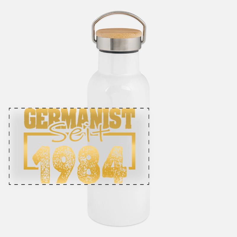 University 1984 Panoramic Thermal Bottle with Bamboo Lid