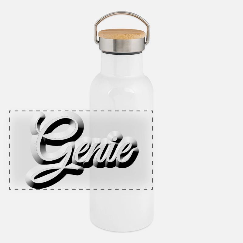 Nerd - GENIUS Gourde isotherme avec bouchon en bambou