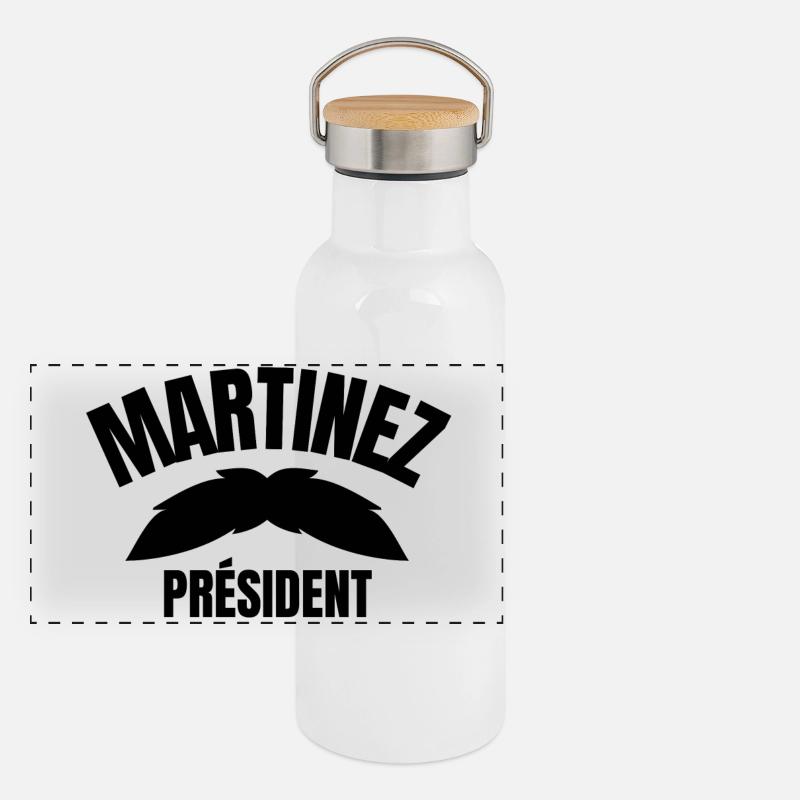 Martinez, cgt, réforme des retraites Gourde isotherme avec bouchon en bambou