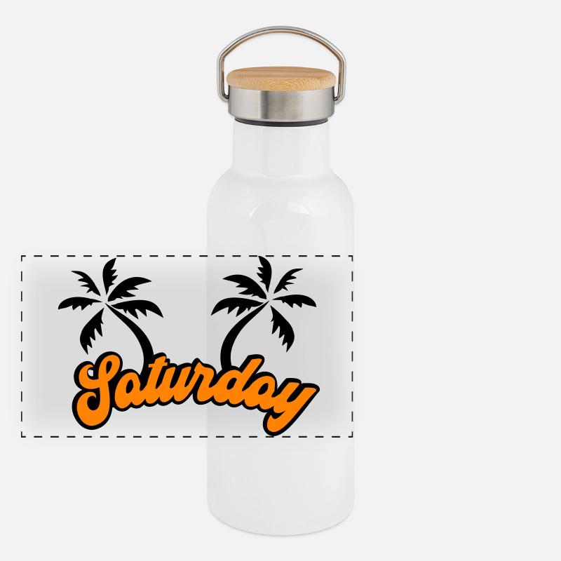 Saturday The Weekend Design Panoramic Thermal Bottle with Bamboo Lid