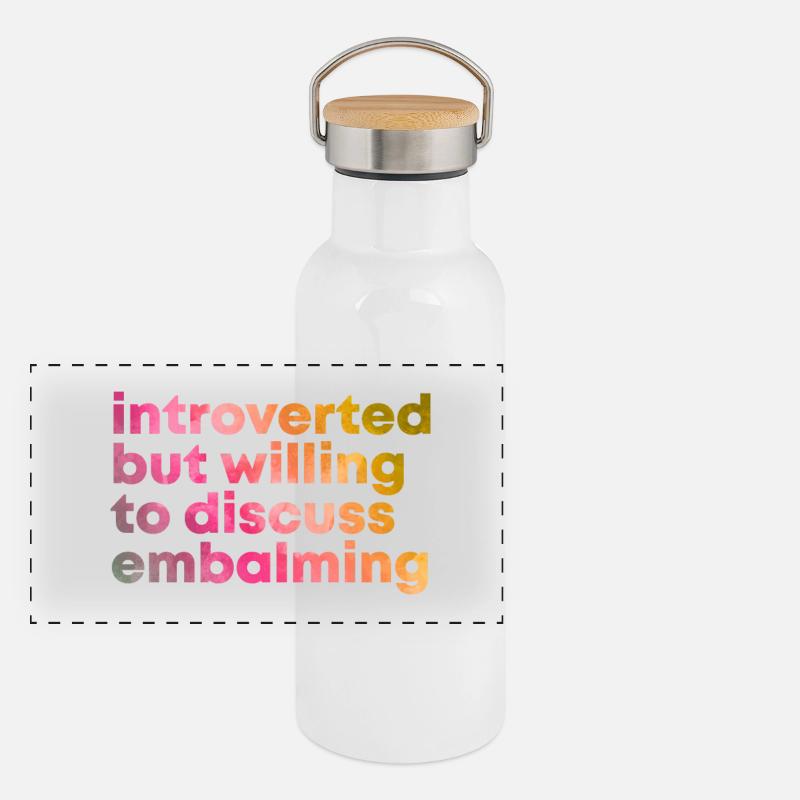 Embalming Panoramic Thermal Bottle with Bamboo Lid