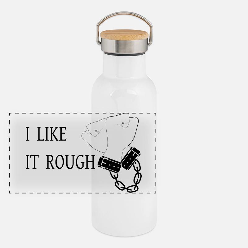 I Like it Rough Panoramic Thermal Bottle with Bamboo Lid