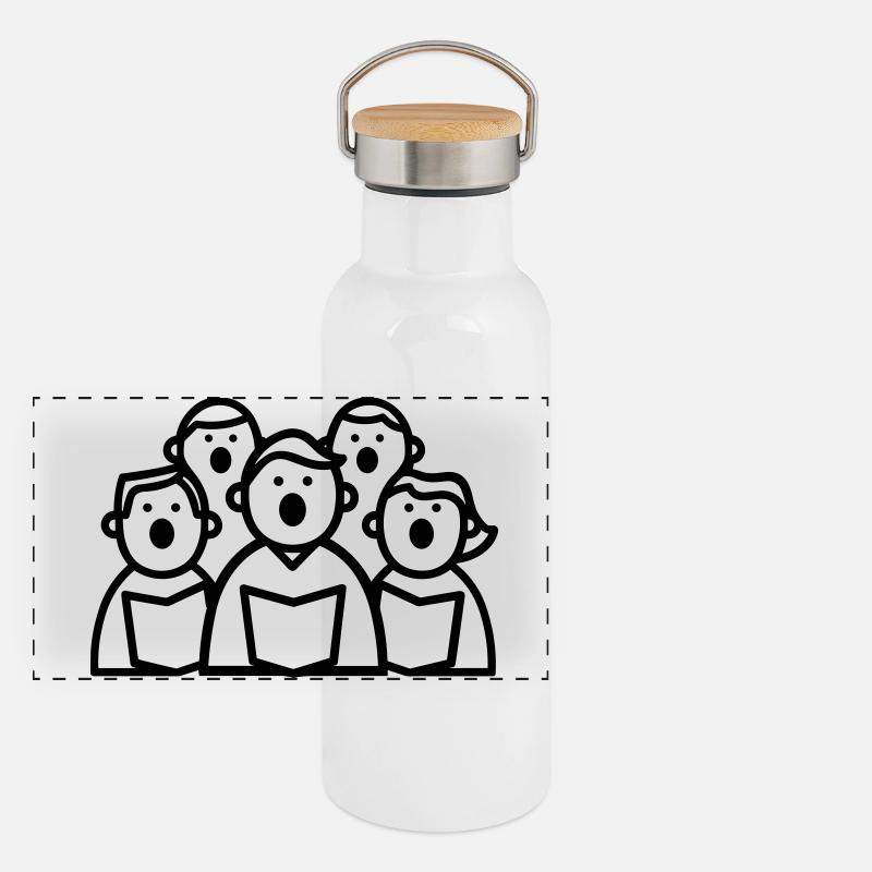 Chor Panorama Thermosflasche mit Bambusdeckel