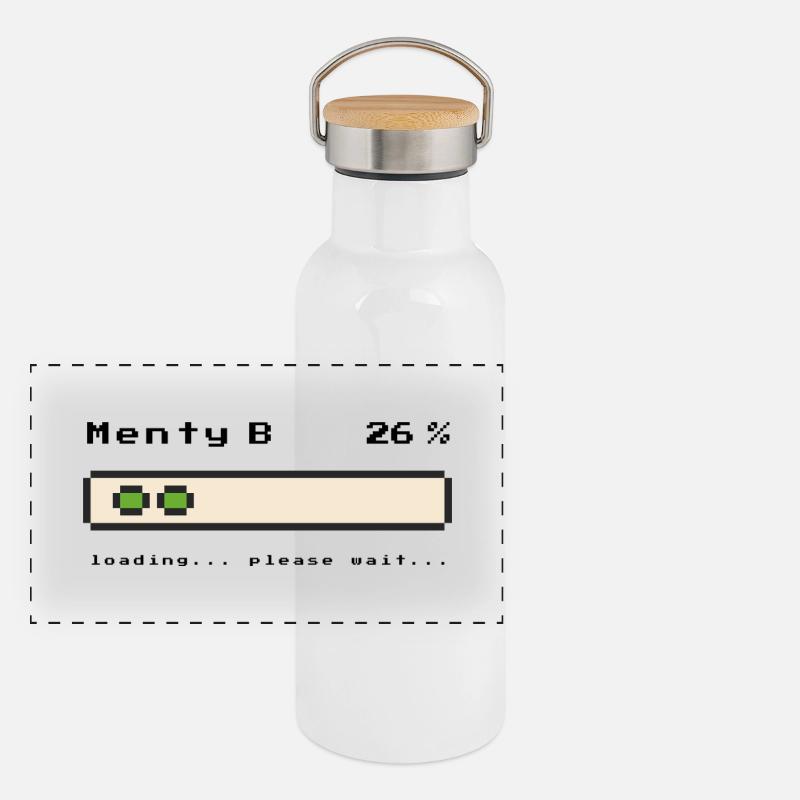 Menty B Loading | Das Krisenmotiv Panorama Thermosflasche mit Bambusdeckel