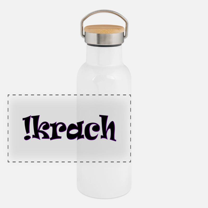 Krach Panorama Thermosflasche mit Bambusdeckel