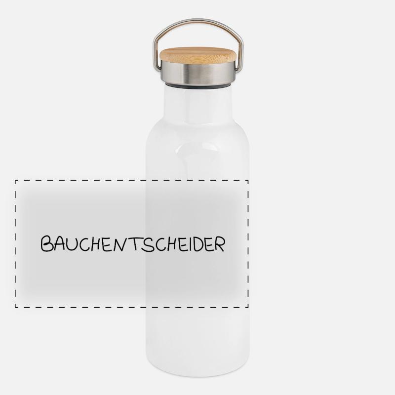 Panorama Thermosflasche mit Bambusdeckel