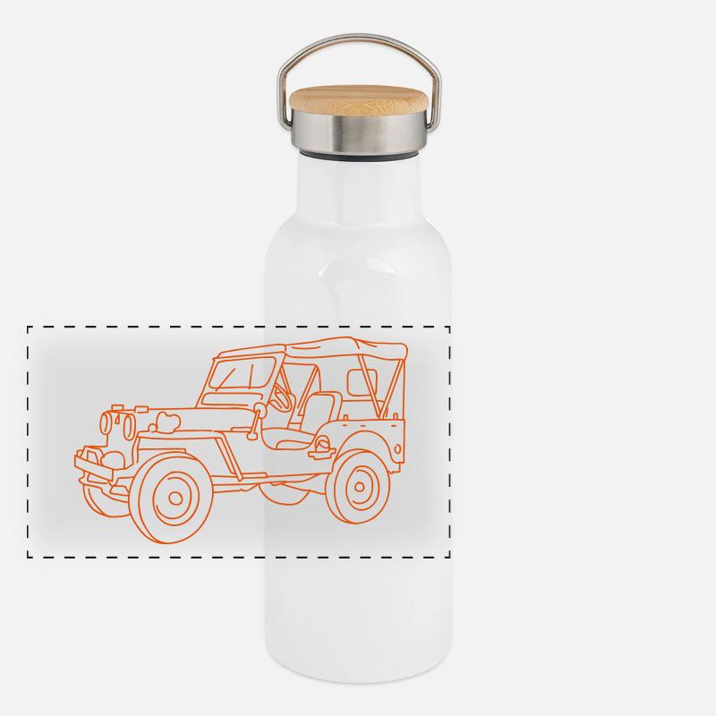 SUV Panoramic Thermal Bottle with Bamboo Lid