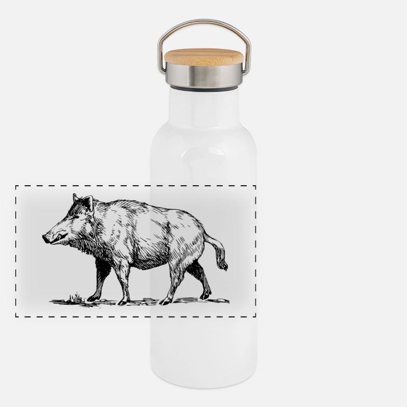 verrat Gourde isotherme avec bouchon en bambou