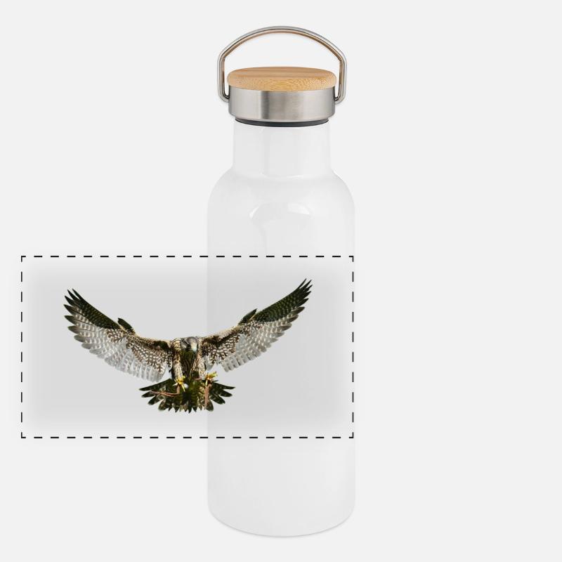 Adler Panorama Thermosflasche mit Bambusdeckel