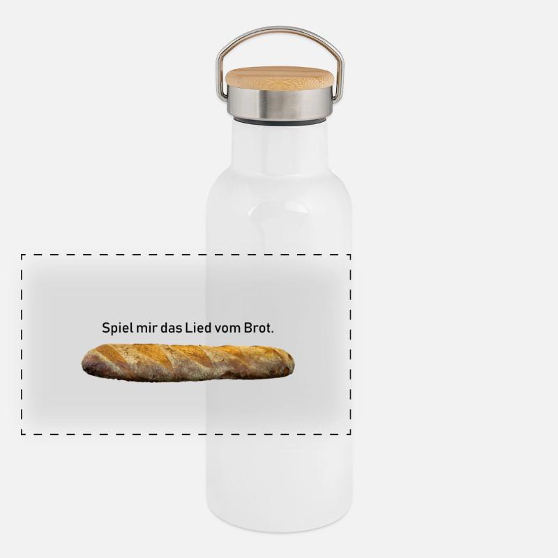 Brot Panorama Thermosflasche mit Bambusdeckel
