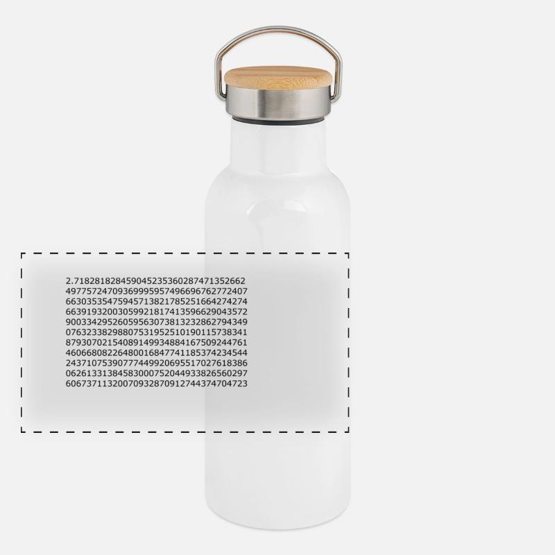 Numéro d'Euler Gourde isotherme avec bouchon en bambou