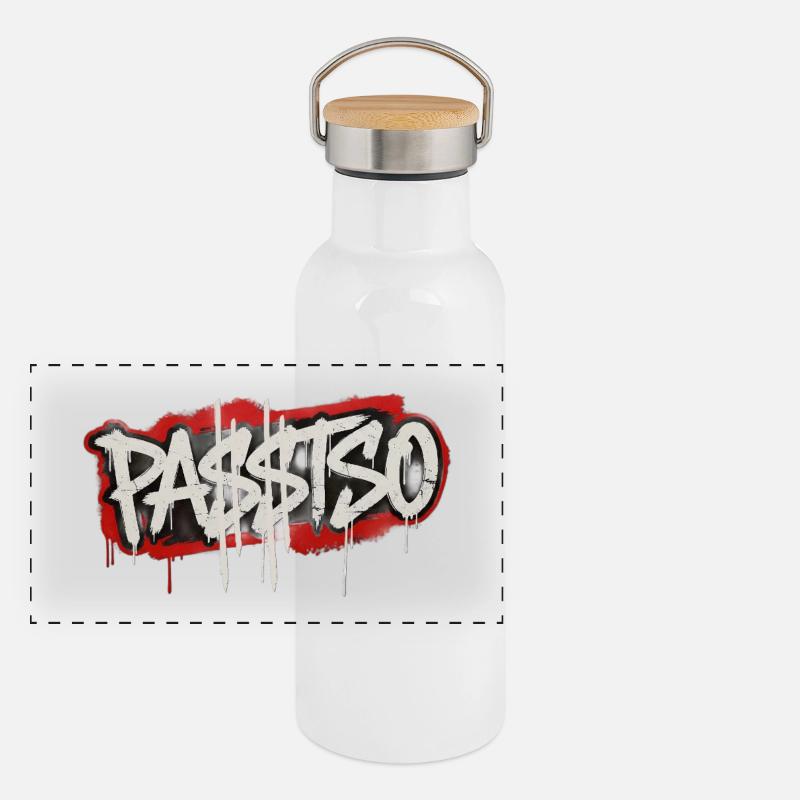PA$$TSO Panorama Thermosflasche mit Bambusdeckel