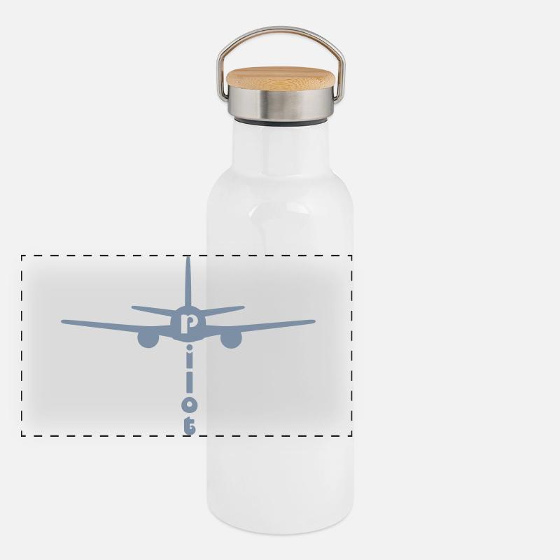 Pilot Panorama Thermosflasche mit Bambusdeckel