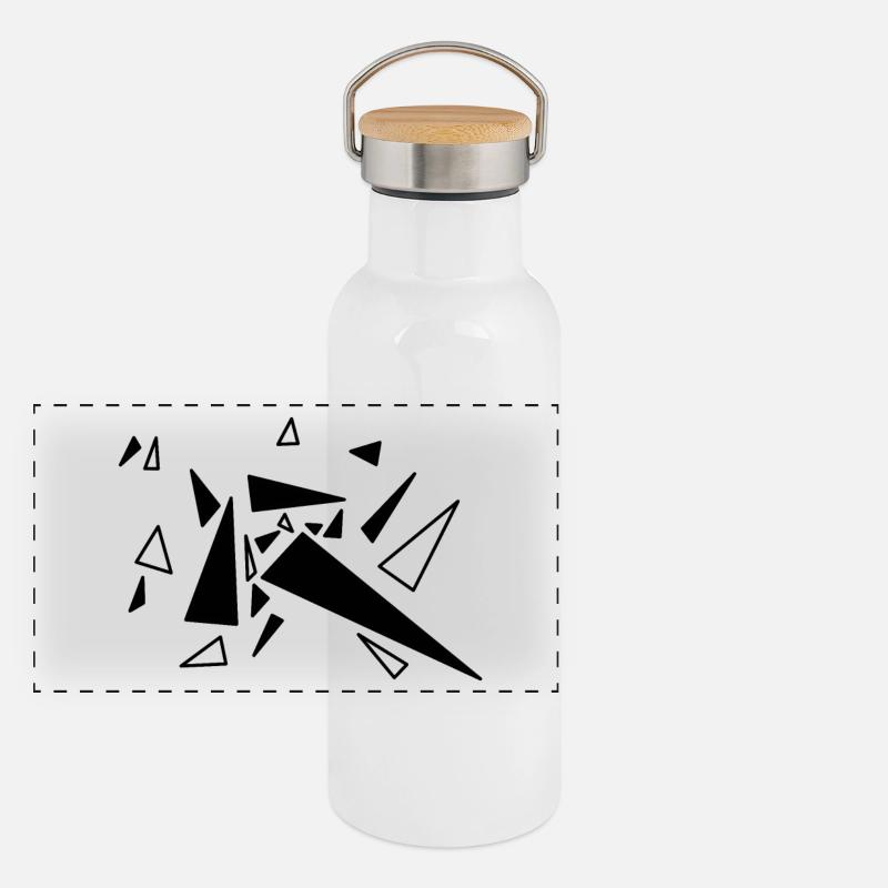 triangle Gourde isotherme avec bouchon en bambou