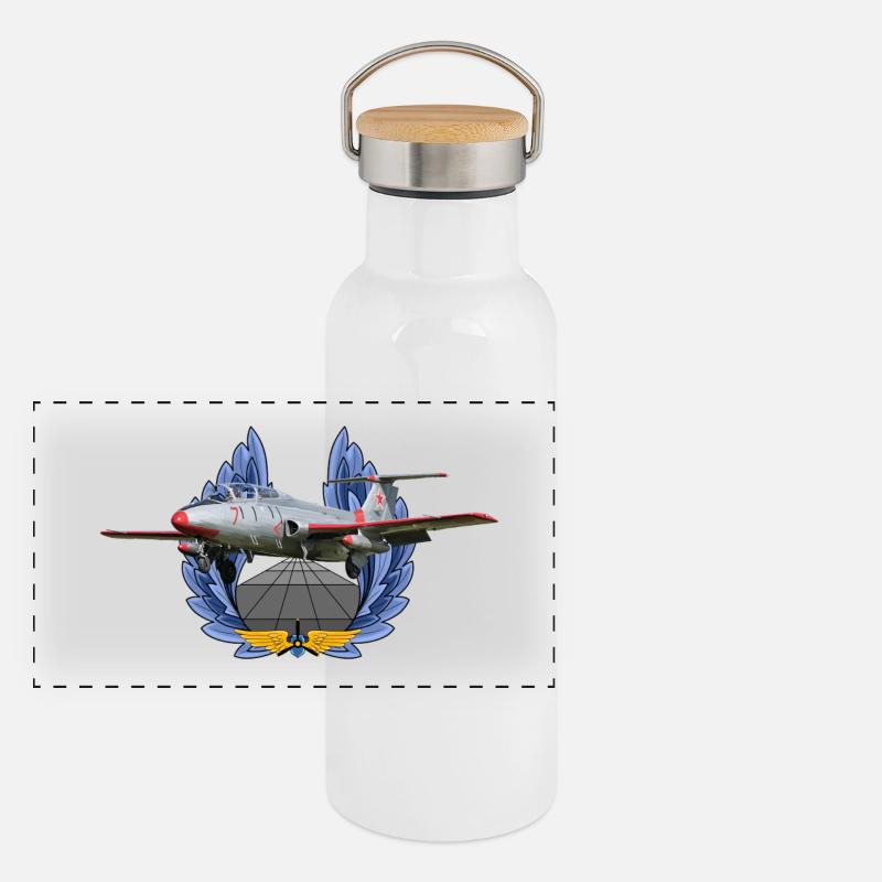L-29 Panorama Thermosflasche mit Bambusdeckel