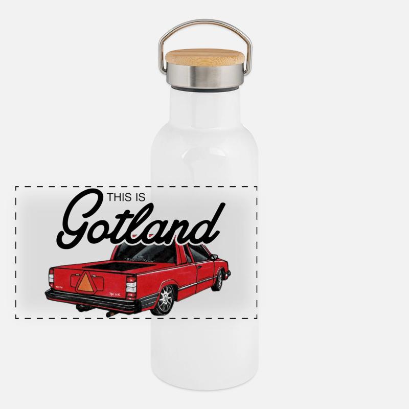 C’est Gotland - Epa Gourde isotherme avec bouchon en bambou