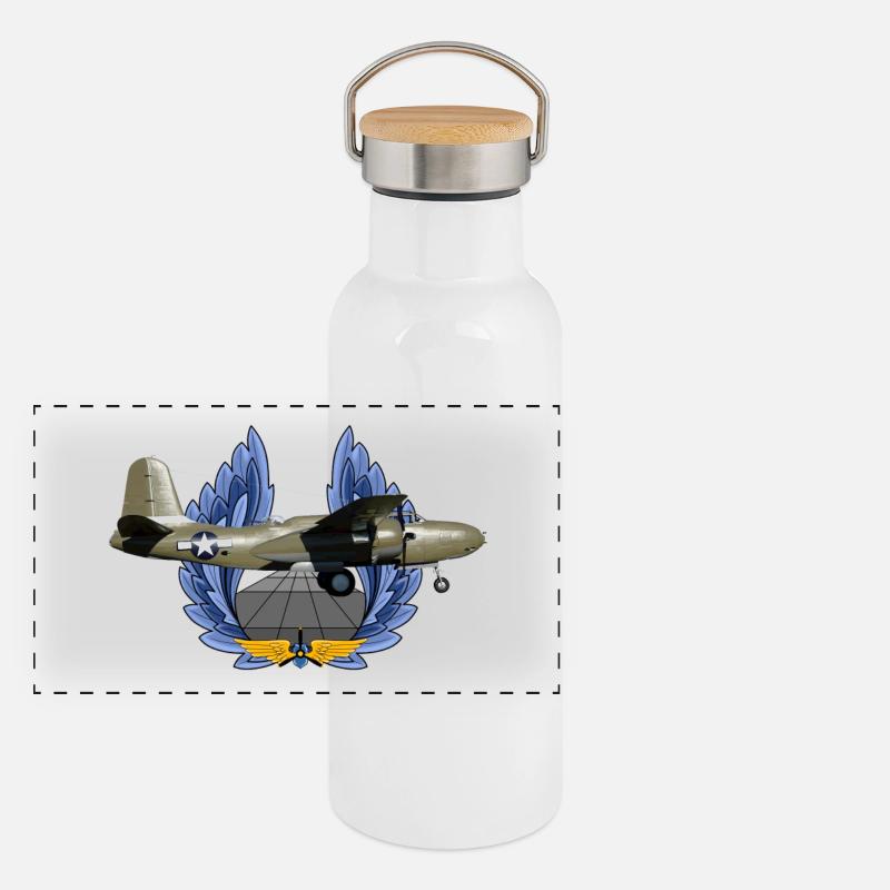 A-20 Havoc Gourde isotherme avec bouchon en bambou