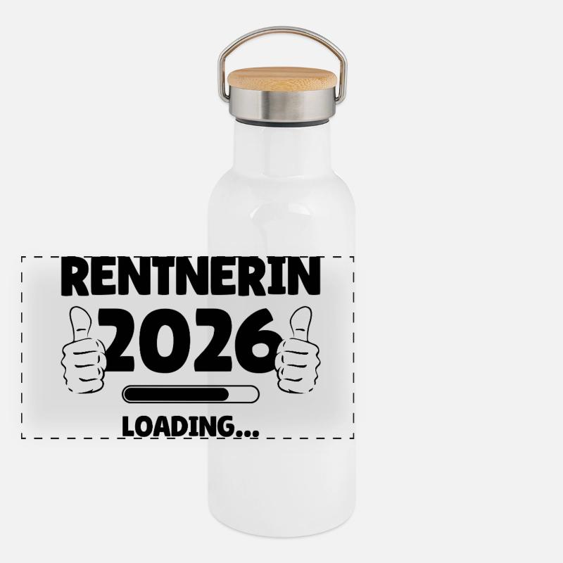 Retiree 2026 Conception de la barre de chargement Gourde isotherme avec bouchon en bambou