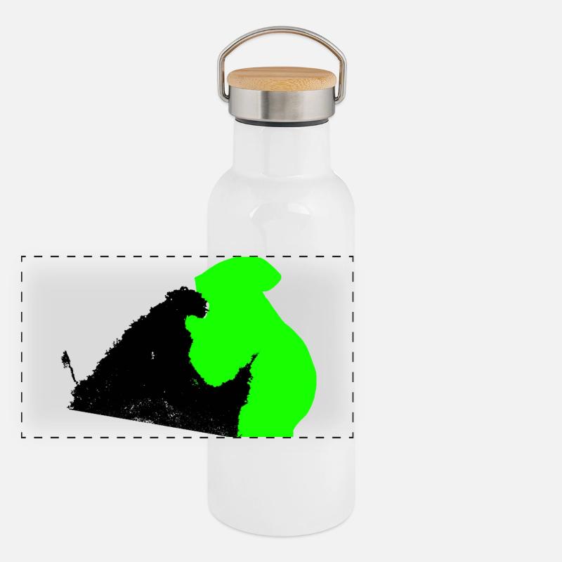 Design TOWARDS Collection Gourde isotherme avec bouchon en bambou