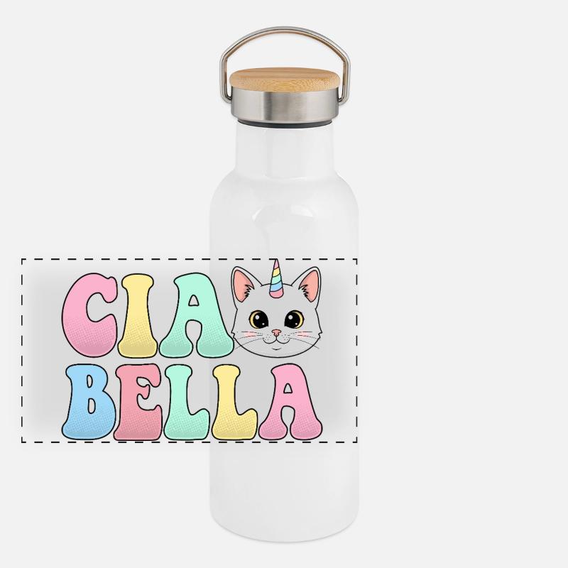 Ciao Bella Panoramic Thermal Bottle with Bamboo Lid