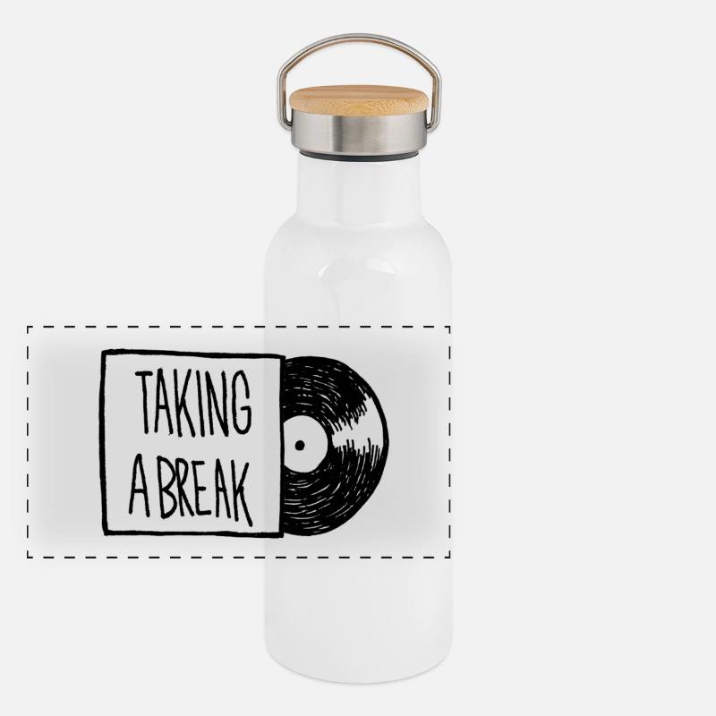 Taking a break Panoramic Thermal Bottle with Bamboo Lid