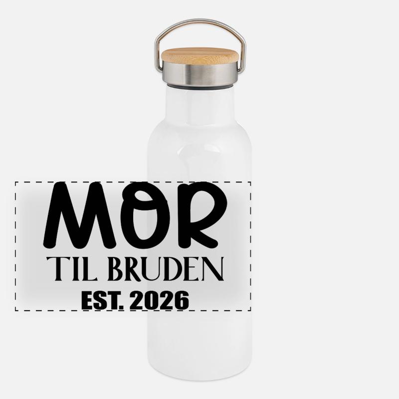 Mutter der Braut 2026 Panorama Thermosflasche mit Bambusdeckel