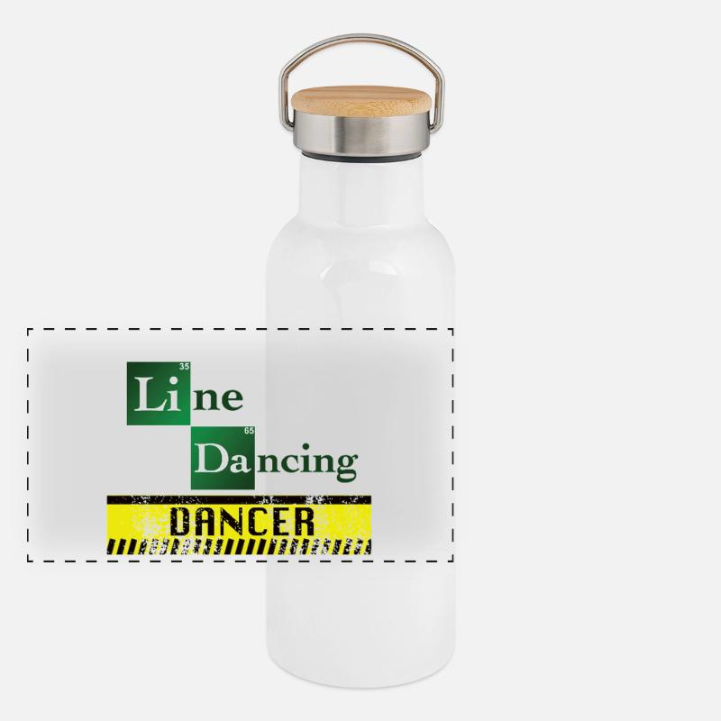 Gourde isotherme avec bouchon en bambou