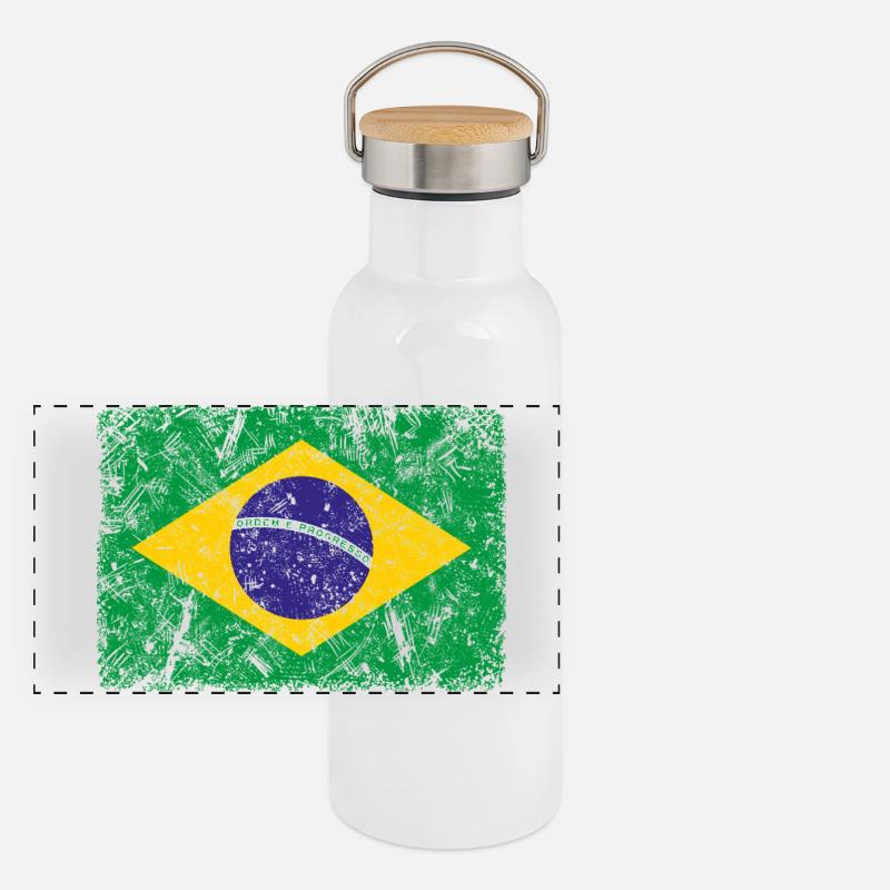 Brasilien  Panorama Thermosflasche mit Bambusdeckel