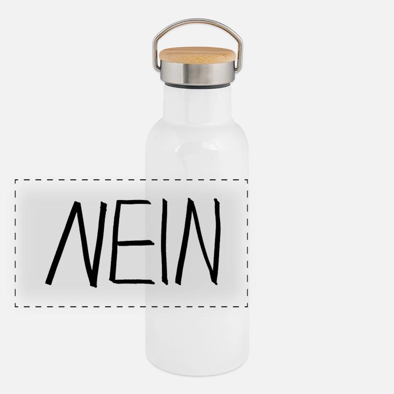 Nej Termoflaske med bambuslåg