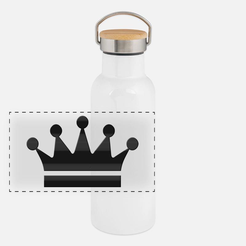 Krone Panorama Thermosflasche mit Bambusdeckel