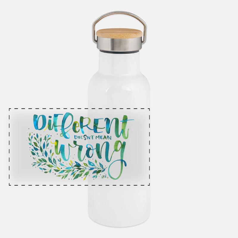 Different, not wrong Panoramic Thermal Bottle with Bamboo Lid