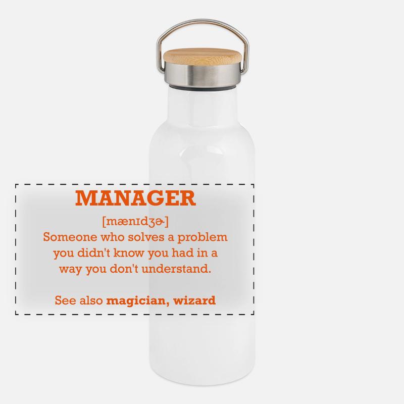 manager - wizard Panoramic Thermal Bottle with Bamboo Lid