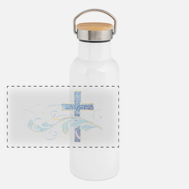 Christ In Me Panoramic Thermal Bottle with Bamboo Lid