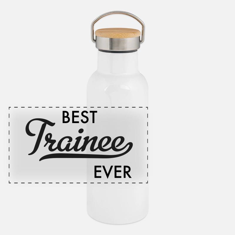 Trainee Panorama Thermosflasche mit Bambusdeckel