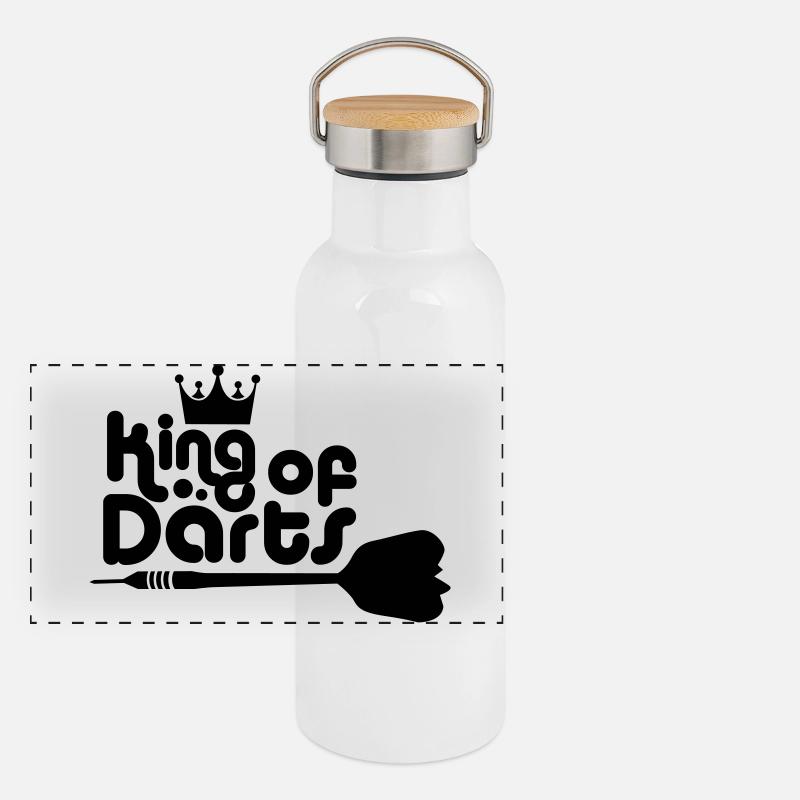 Fléchettes Gourde isotherme avec bouchon en bambou