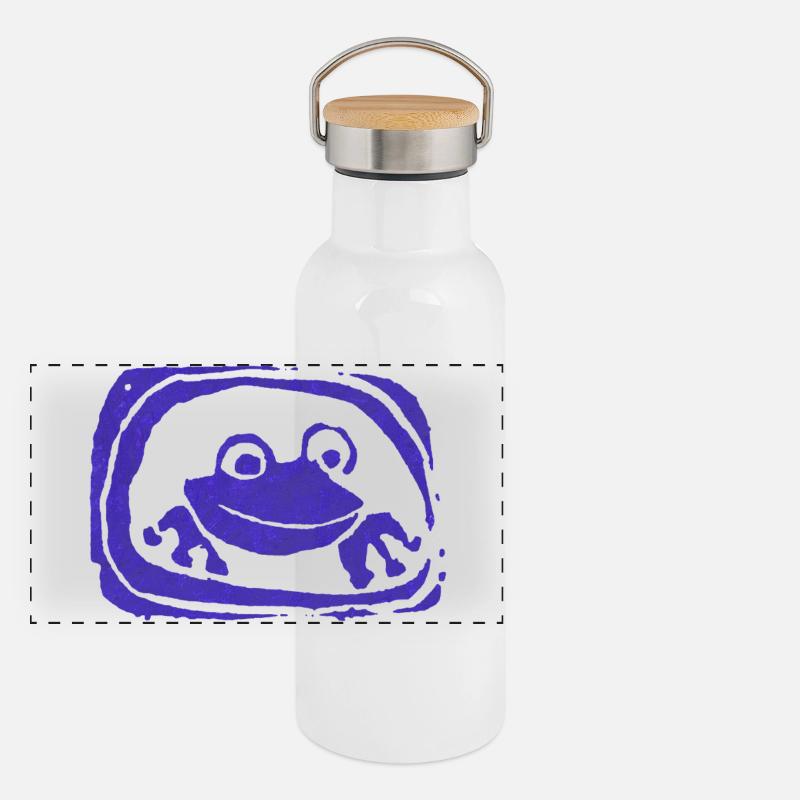Panorama Thermosflasche mit Bambusdeckel