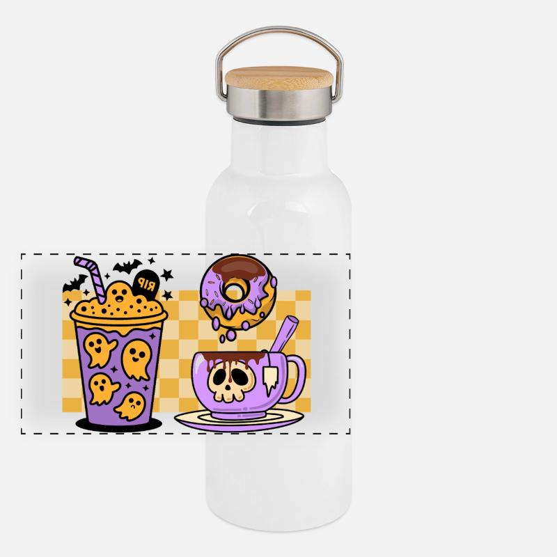 COFFEE_TIME Panorama Thermosflasche mit Bambusdeckel