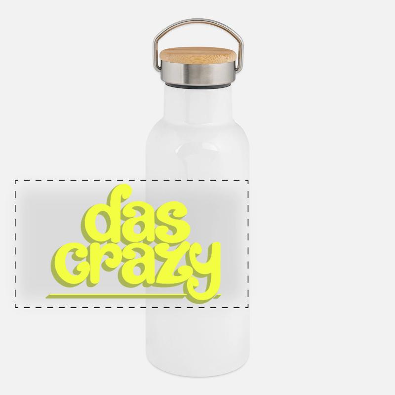 Panorama Thermosflasche mit Bambusdeckel