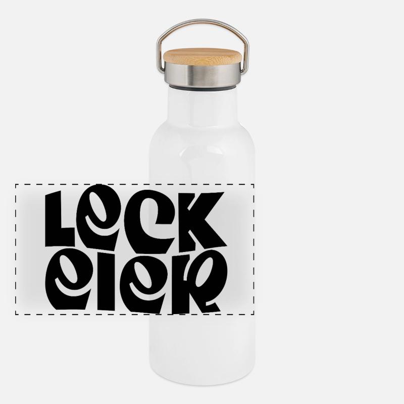 Panorama Thermosflasche mit Bambusdeckel