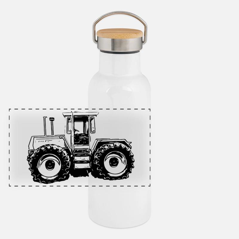 Machine d’énergie rurale Gourde isotherme avec bouchon en bambou