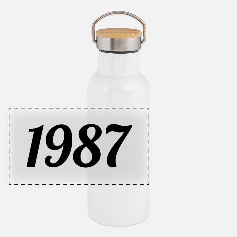 1987 Gourde isotherme avec bouchon en bambou
