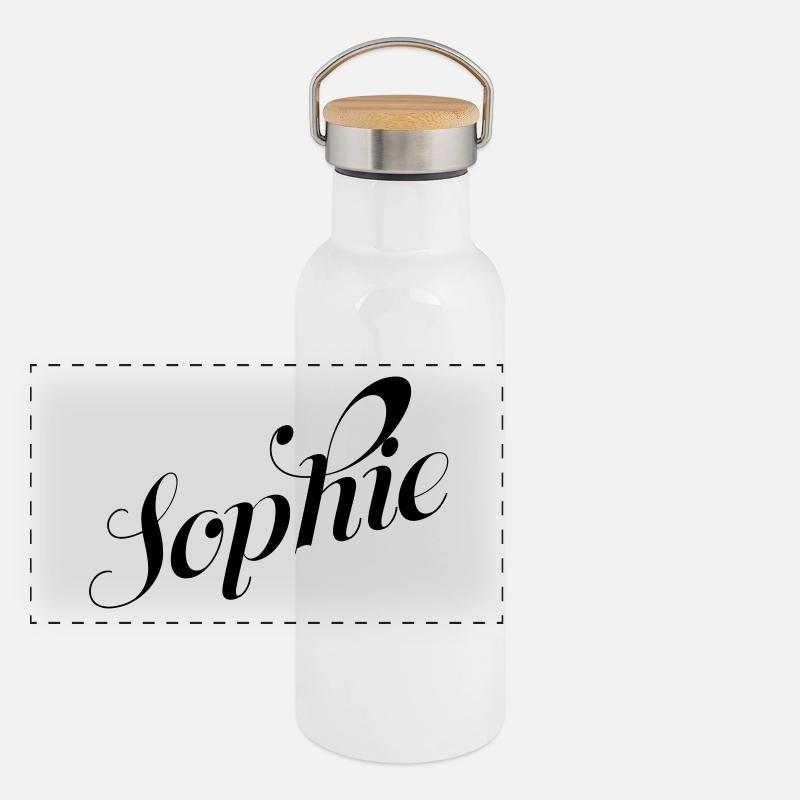Sophie Gourde isotherme avec bouchon en bambou