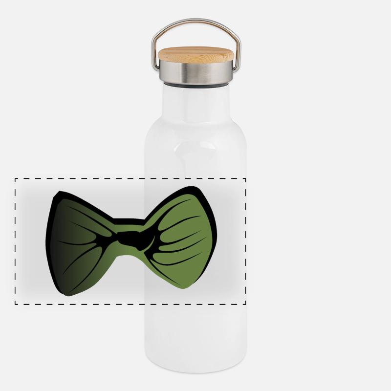 noeud papillon 2604 i Gourde isotherme avec bouchon en bambou