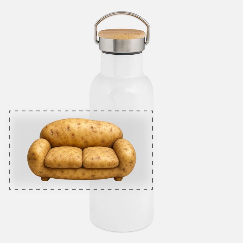 PATATE DE CANAPÉ Gourde isotherme avec bouchon en bambou