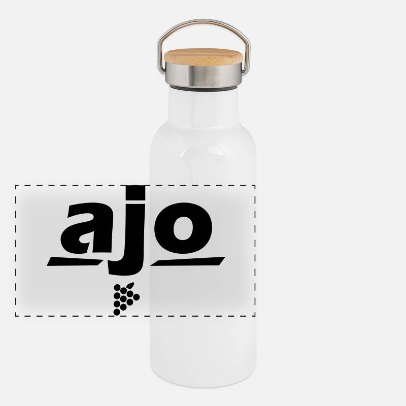 Panorama Thermosflasche mit Bambusdeckel