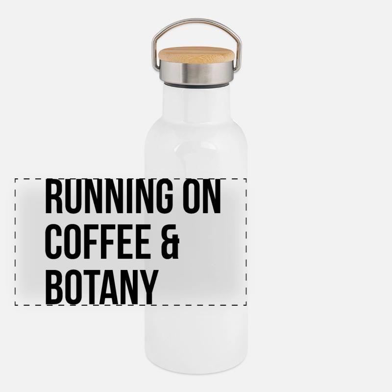 Botanik Panorama Thermosflasche mit Bambusdeckel